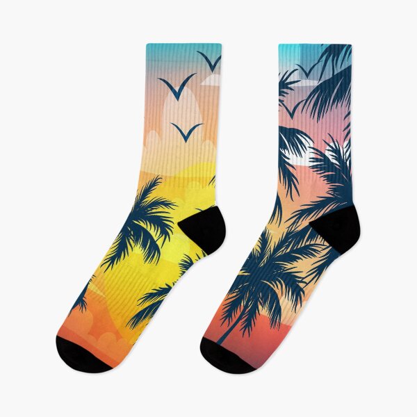 Item preview, Retro Vibes Tropical Palm Trees, Cool Sunset designed and sold by PadMode.