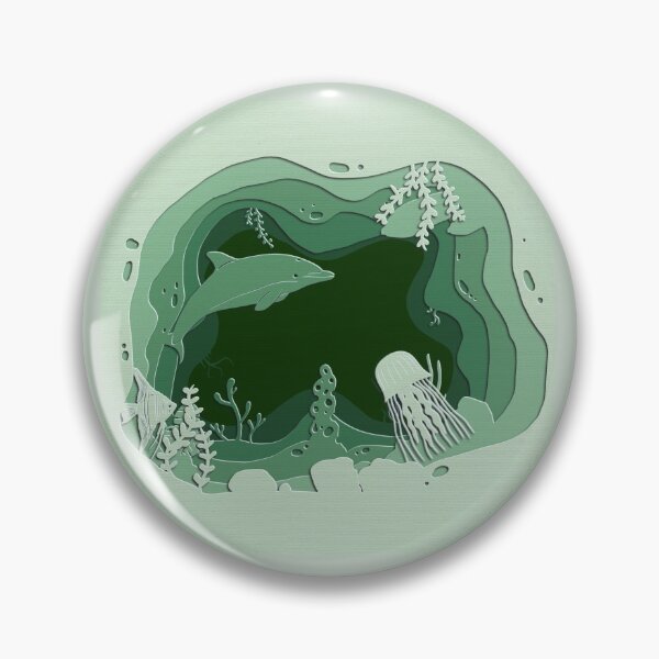 Item preview, Paper sea, green designed and sold by DaniDoo.