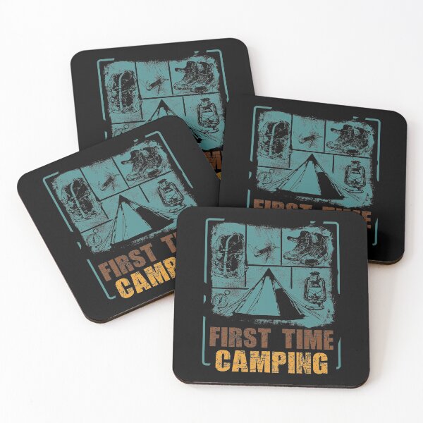Item preview, FIRST TIME CAMPING T SHIRT designed and sold by STTrillionTEES.