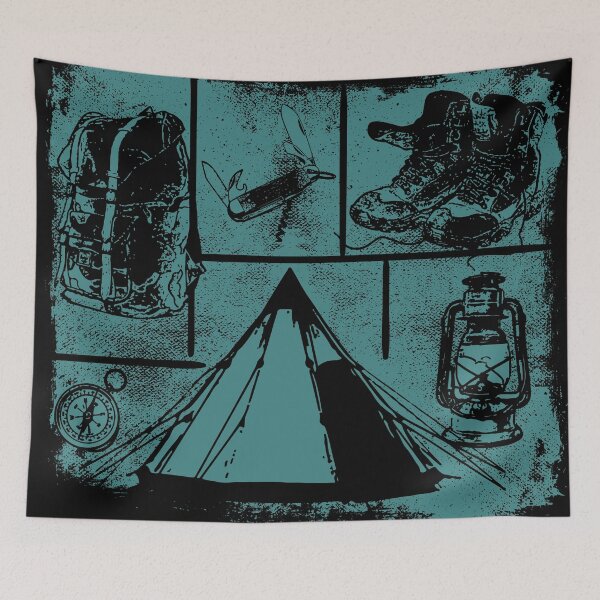 Item preview, FIRST TIME CAMPING T SHIRT designed and sold by STTrillionTEES.