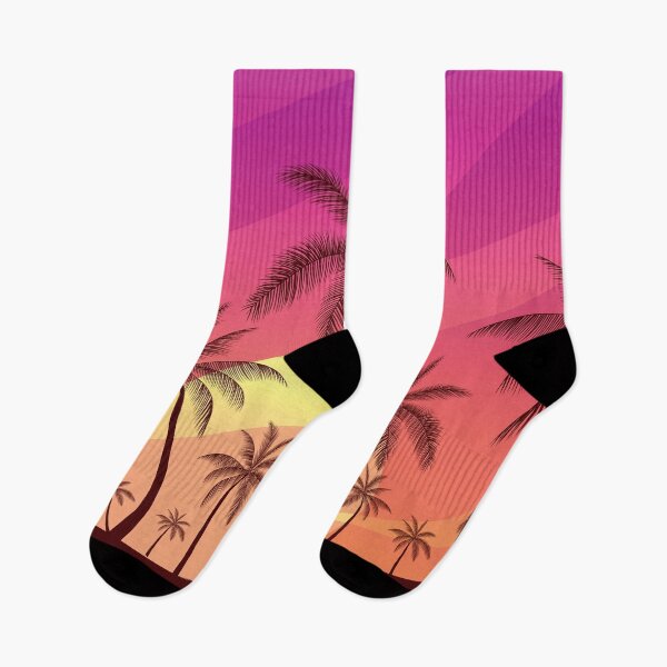 Item preview, Tropical Palm Trees, Cool Sunset, Orange Purple Sunset designed and sold by PadMode.