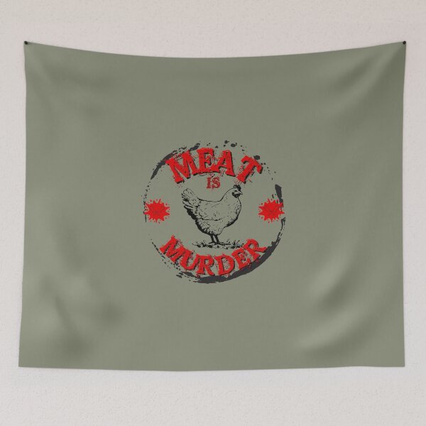 Item preview, Meat is murder designed and sold by Growwithme.