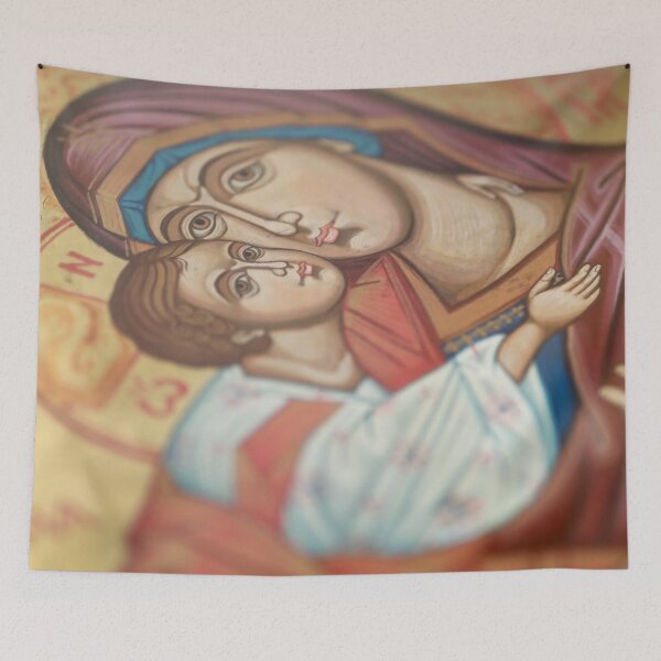 Item preview, Tapestries,Tapestry,throw blankets,comforters,duvet covers,Mother Mary,Jesus print ,Bible,Faith,Christ,Religion,Christianity,Church,Religious,Bible designed and sold by eyesight4vision.