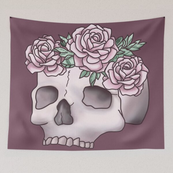 Item preview, Skull and Roses designed and sold by Kaitie-Marie.
