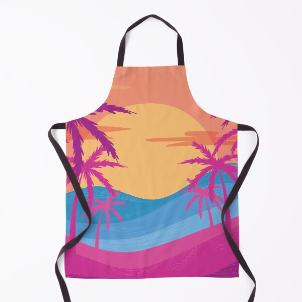 Item preview, Isla Pink Vaporwave, palmeras tropicales designed and sold by PadMode.
