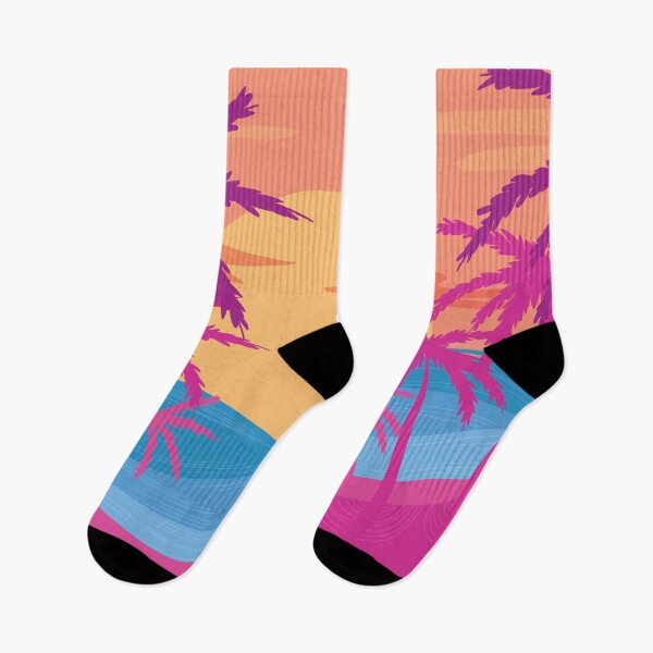 Item preview, Pink Vaporwave Island, Tropical Palm Trees designed and sold by PadMode.