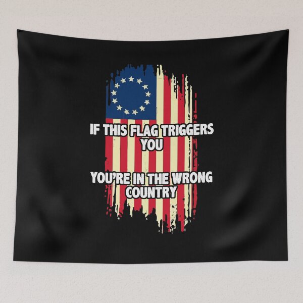 Item preview, If This Flag Triggers You You're In The Wrong Country 1776 designed and sold by Dressed For  Duty.