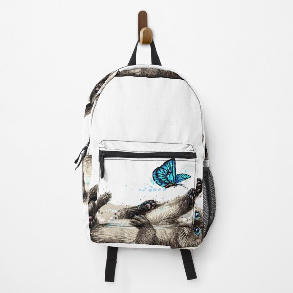 Item preview, Cat Play with Butterfly designed and sold by LeHongTien.