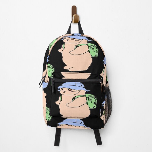 Item preview, cottagecore ideal rural life backpack cat designed and sold by twobillion.