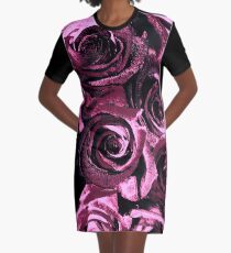 Roses Graphic T-Shirt Dress