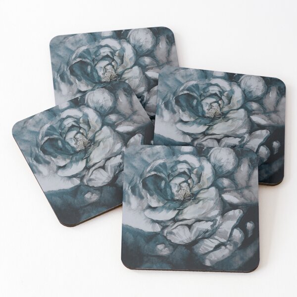 Item preview, Flower Power in black and grey  designed and sold by IngaDesign.