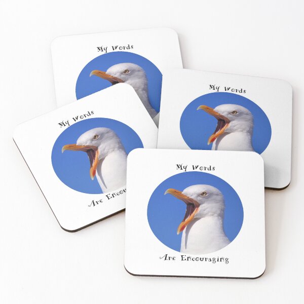 Item preview, Encouraging Words Seagull designed and sold by Judi Saunders.