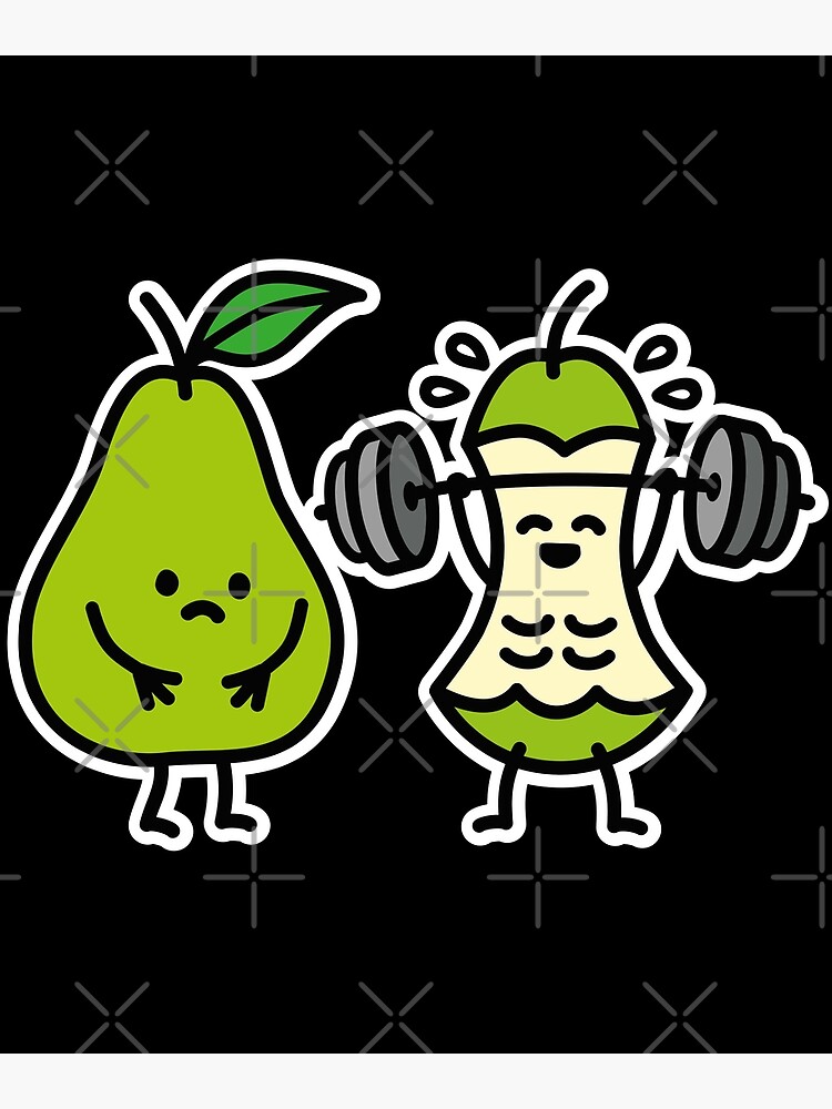 "Powerlifting pears bodybuilding deadlift trainer" Poster by