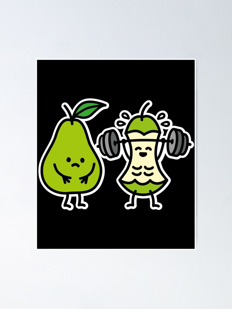 "Powerlifting pears bodybuilding deadlift trainer" Poster by