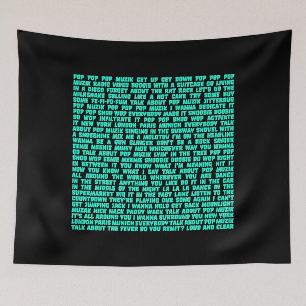 Item preview, Pop Muzik - M (lyrics) v.1 designed and sold by x1brett.