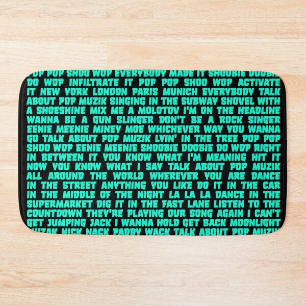 Item preview, Pop Muzik - M (lyrics) v.1 designed and sold by x1brett.