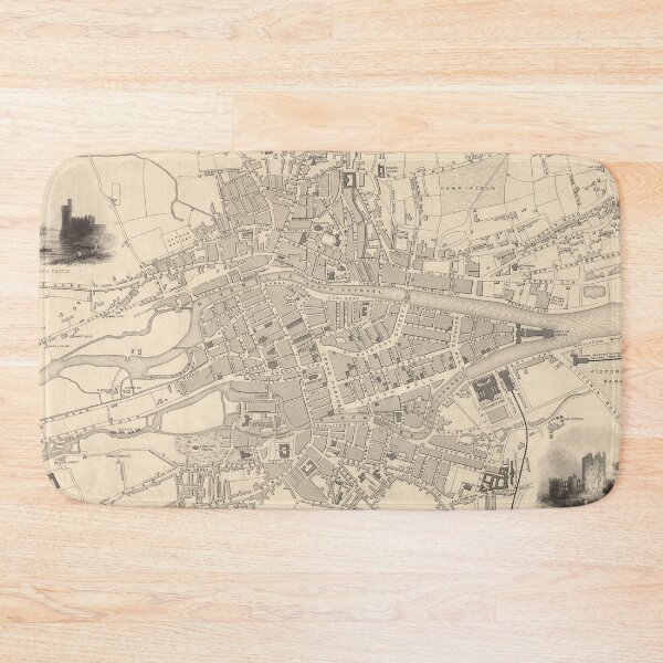 Item preview, Old Cork Ireland Map (1851) Vintage Corcaigh City & Street Atlas designed and sold by BravuraMedia.