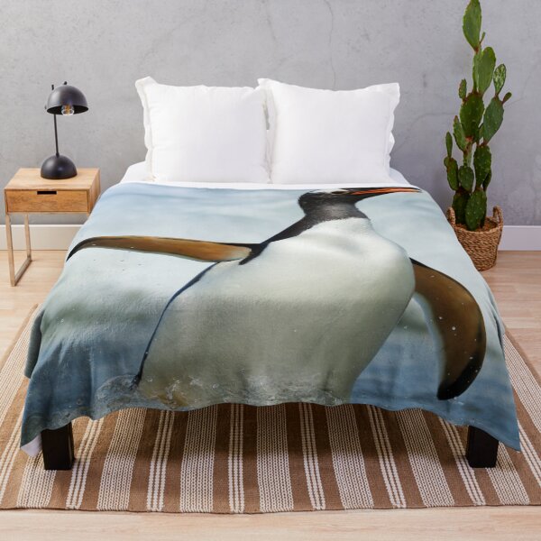 Item preview,  Panoramic,widescreen prints, Tapestries,Tapestry,throw blankets,comforters,duvet covers ,shower curtains,Penguins print,Penguin  wall art,Penguin  art, ocean,bird species, sea designed and sold by eyesight4vision.