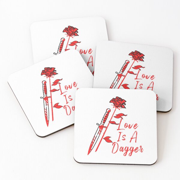 Item preview, Love Is A Dagger With Rose - Artsy & Handwritten designed and sold by ecdato.