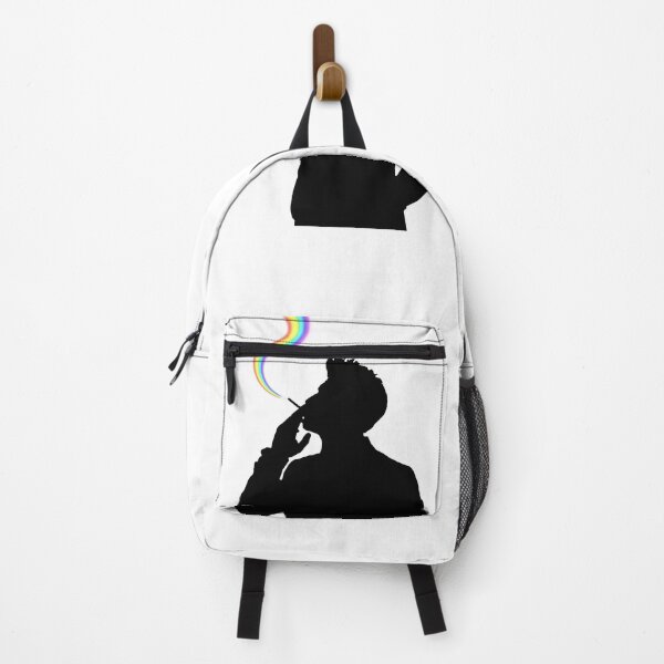 Item preview, Man smoking with rainbow smoke designed and sold by Gaygram.