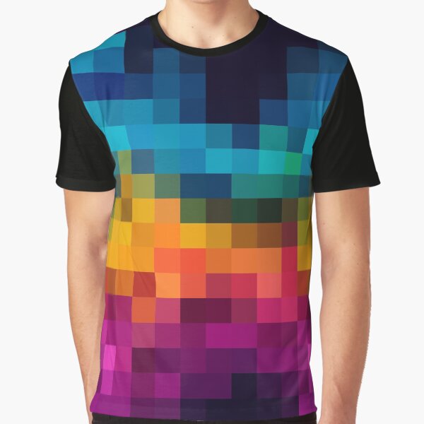 Vista previa del artículo con la obra «Píxeles - explosión de color», diseñado y vendido por puzzleteez.