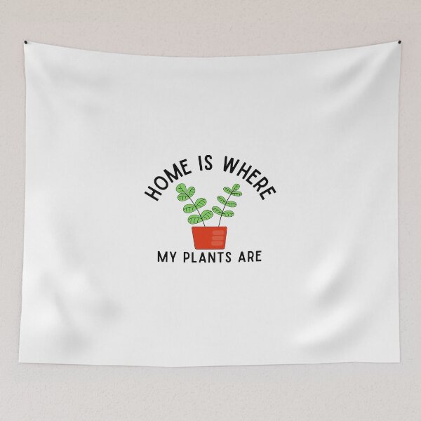 Item preview, Home is where my plants are - cute Plants lover design designed and sold by Theleochick.