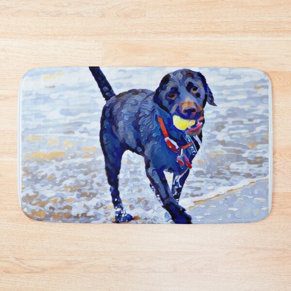 Item preview, My Beech Loves the Black Lab Funny Abstract Dog Meme designed and sold by PeriodicLabel.