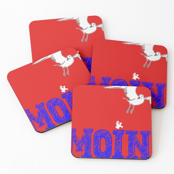 Item preview, Moin - seagull with Rügen blob as an I point designed and sold by xyab.