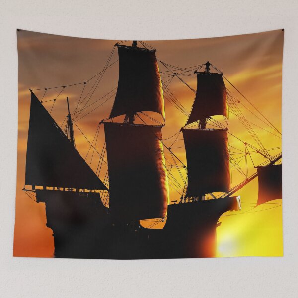 Item preview, Panoramic,widescreen prints, Tapestries,Tapestry,throw blankets,comforters,duvet covers ,shower curtains,sailboat prints,sailboat wall art, boats art, retro art designed and sold by eyesight4vision.