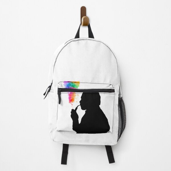 Item preview, Man smoking a pipe with rainbow smoke designed and sold by Gaygram.