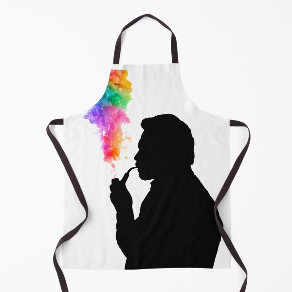 Item preview, Man smoking a pipe with rainbow smoke designed and sold by Gaygram.