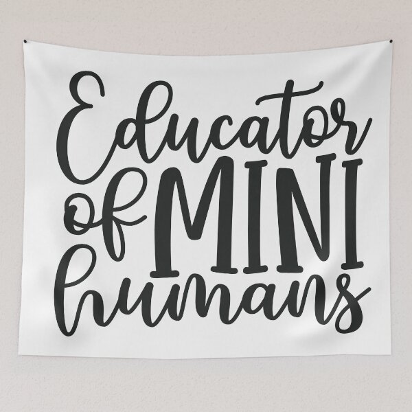 Item preview, Educator of mini humans - funny teacher quote/gift (black) designed and sold by PickaSticka.
