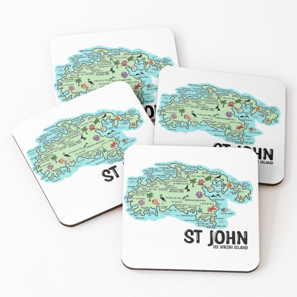 Item preview, St John Map  designed and sold by fiberandgloss.