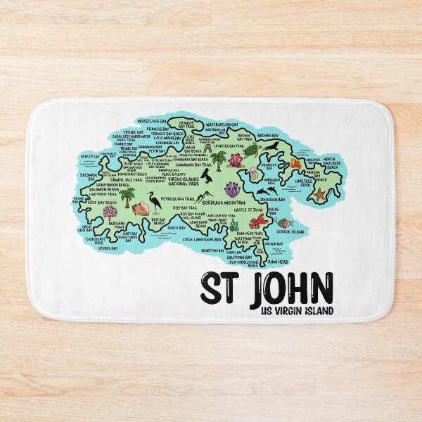 Item preview, St John Map  designed and sold by fiberandgloss.
