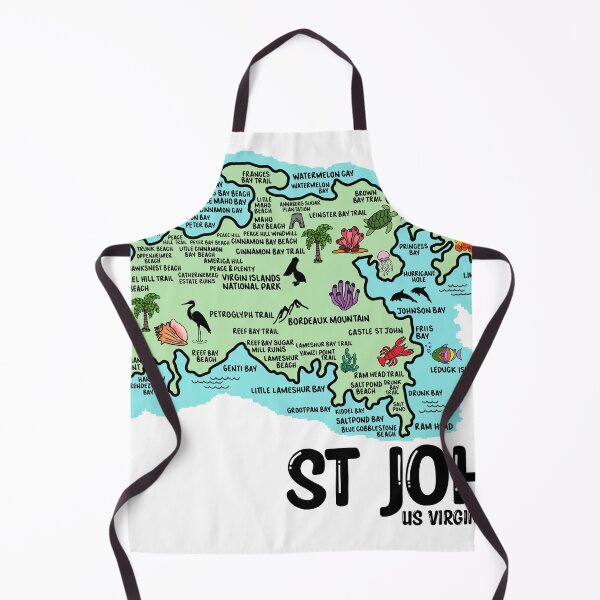 Item preview, St John Map designed and sold by fiberandgloss.