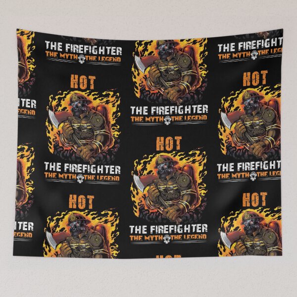 Item preview, Firefighter The Myth The Legend, Hot Firefighter designed and sold by SportyDogShop.