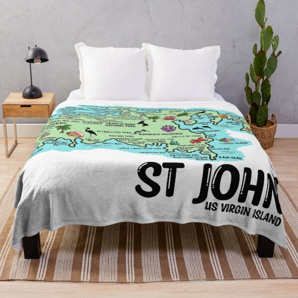 Item preview, St John Map  designed and sold by fiberandgloss.
