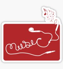Music Earbuds Sticker