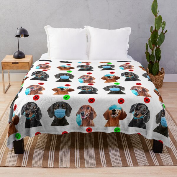 Item preview, Dachshund and Face mask designed and sold by LeHongTien.
