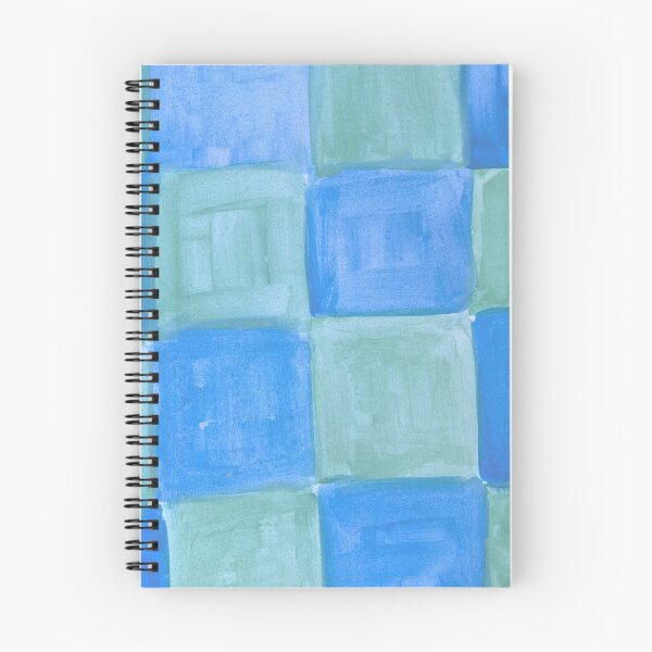 Item preview, Blue watercolor squares painting watercolour pattern designed and sold by WatercolorFun.