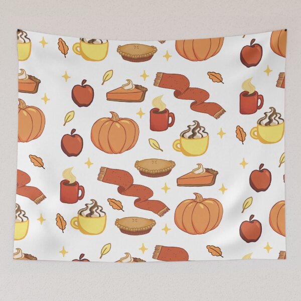 Item preview, Fall Autumn Aesthetic Pattern designed and sold by PastelDumpster.