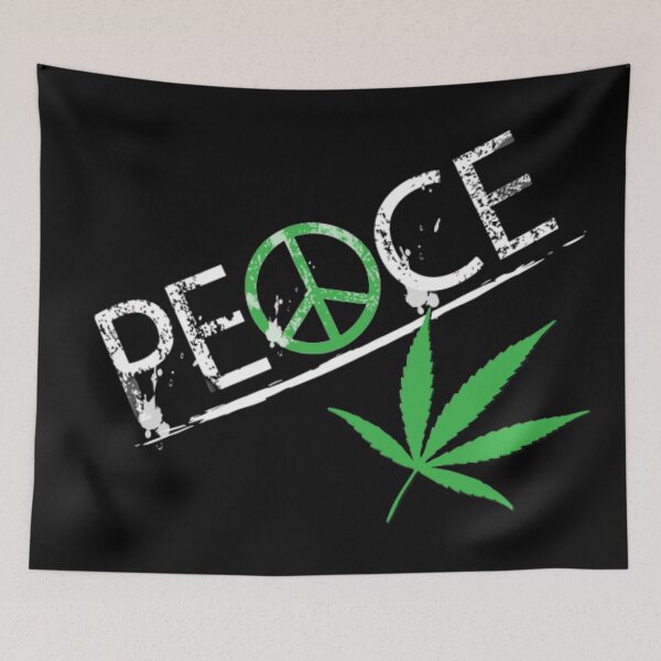 Item preview, peace weed designed and sold by HasnaanMohsin.