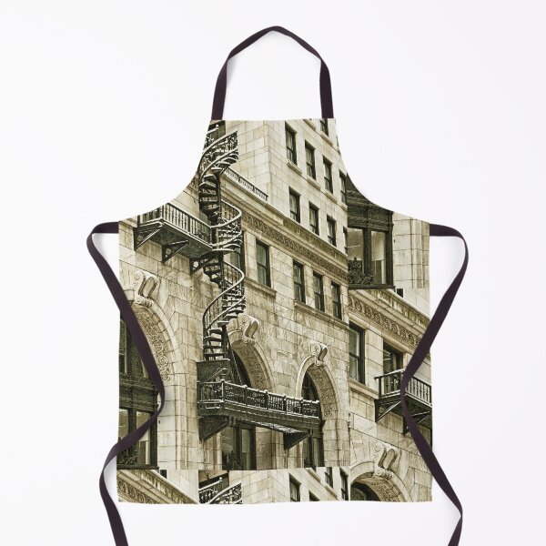 Item preview, ornate spiral fire escape covered with snow in downtown boston massachusetts designed and sold by Stephen Orsillo.