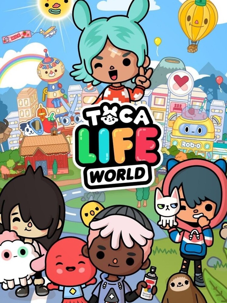 toca boca and gacha life Mounted Print for Sale by kader011