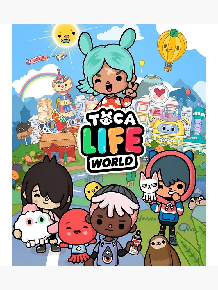 toca boca and gacha life Art Board Print for Sale by kader011