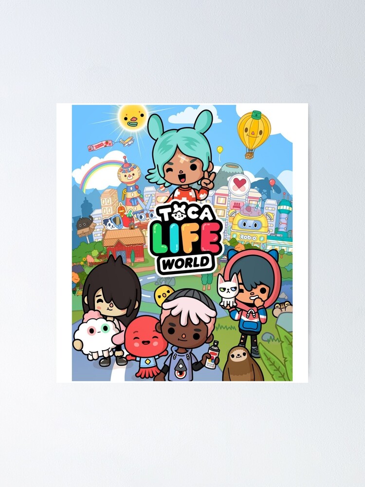 toca boca and gacha life Art Board Print for Sale by kader011