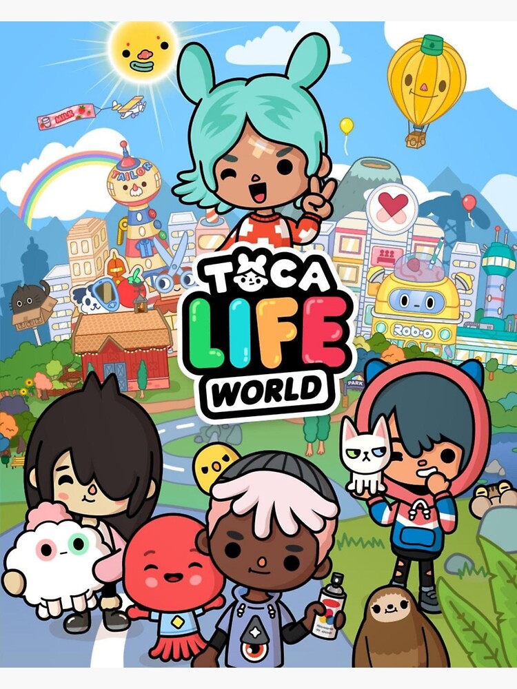 toca boca and gacha life Sticker for Sale by kader011