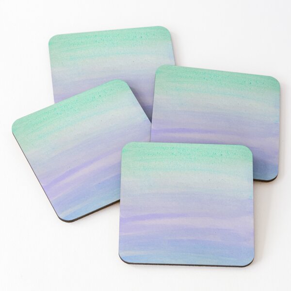 Item preview, Blue puple green watercolor painting watercolour pattern designed and sold by WatercolorFun.