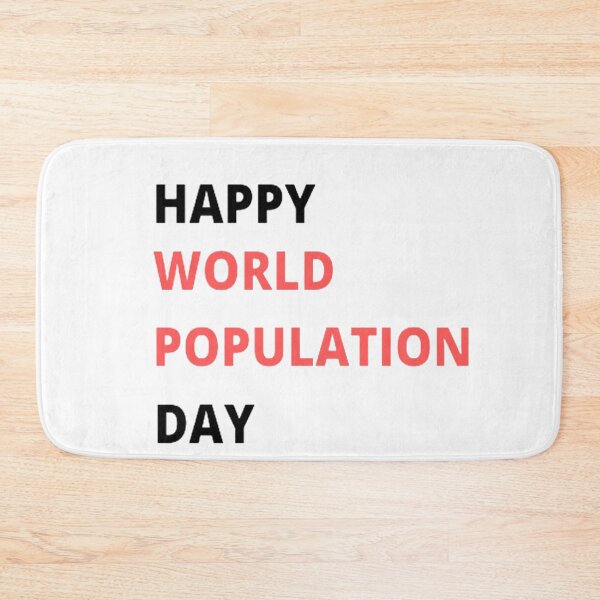 Item preview, World Population Day designed and sold by Tshirtpedia.
