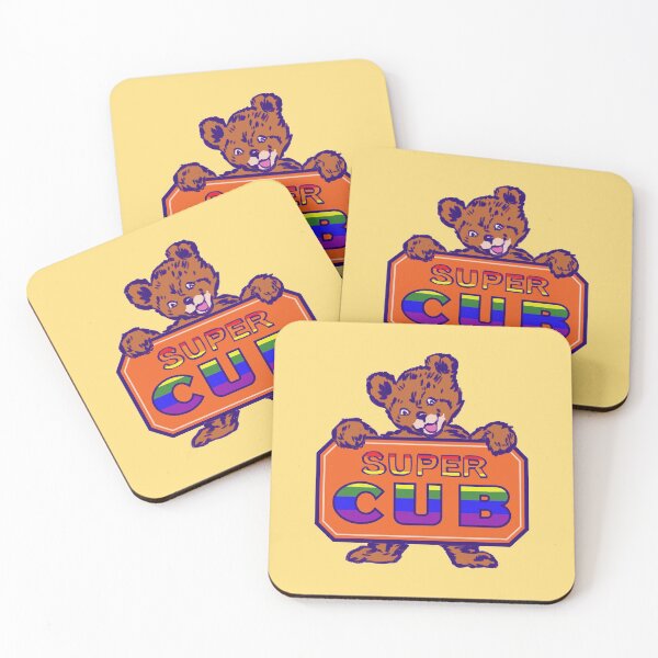 Item preview, I draw the piper cub metal sign plate but it is gay / super cub rainbow pride flag designed and sold by RansRoom.